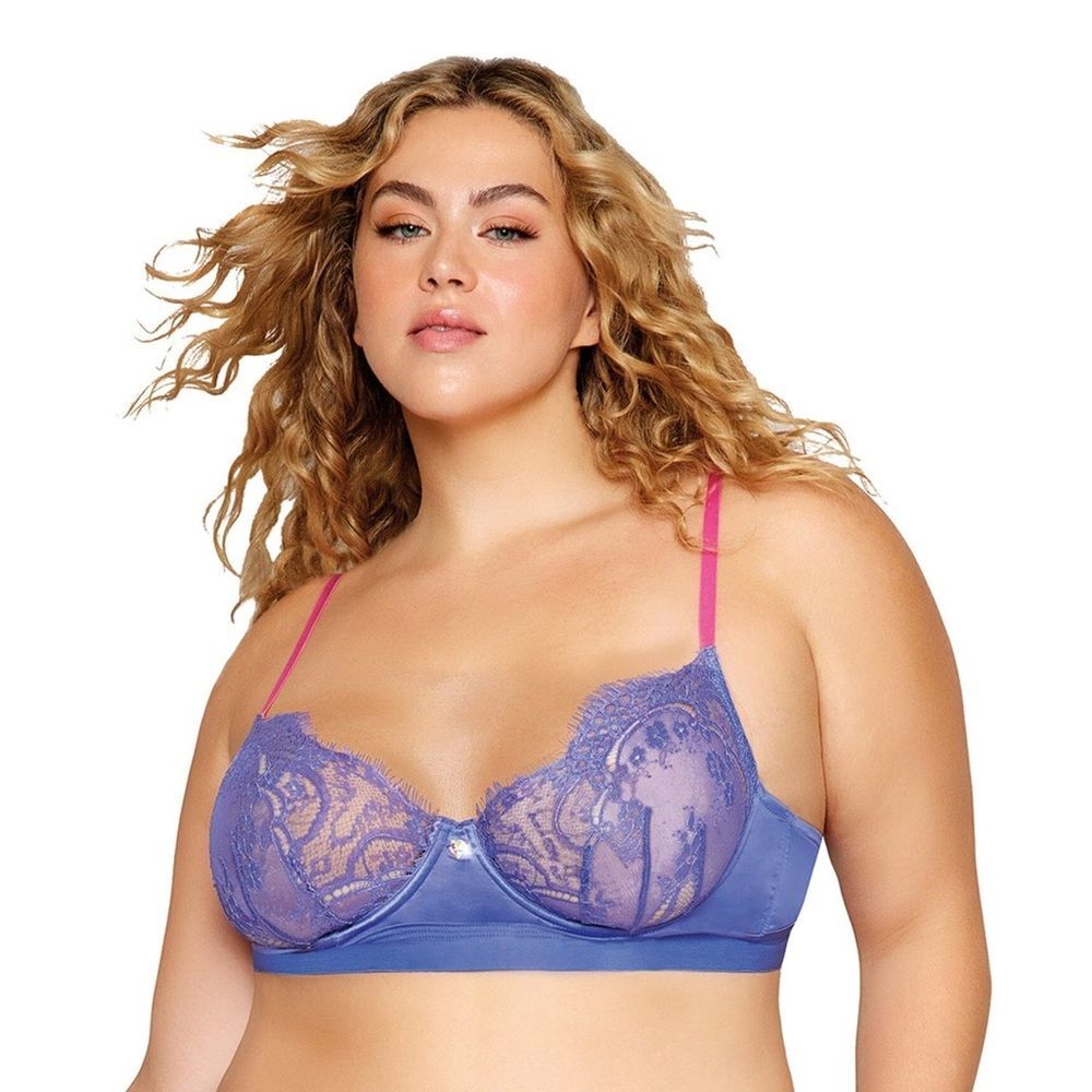 Dreamgirl Women's Purple and Blue Bra